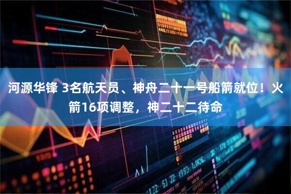 河源华锋 3名航天员、神舟二十一号船箭就位！火箭16项调整，神二十二待命